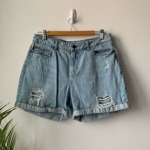 Noisy May distressed Denim Shorts
